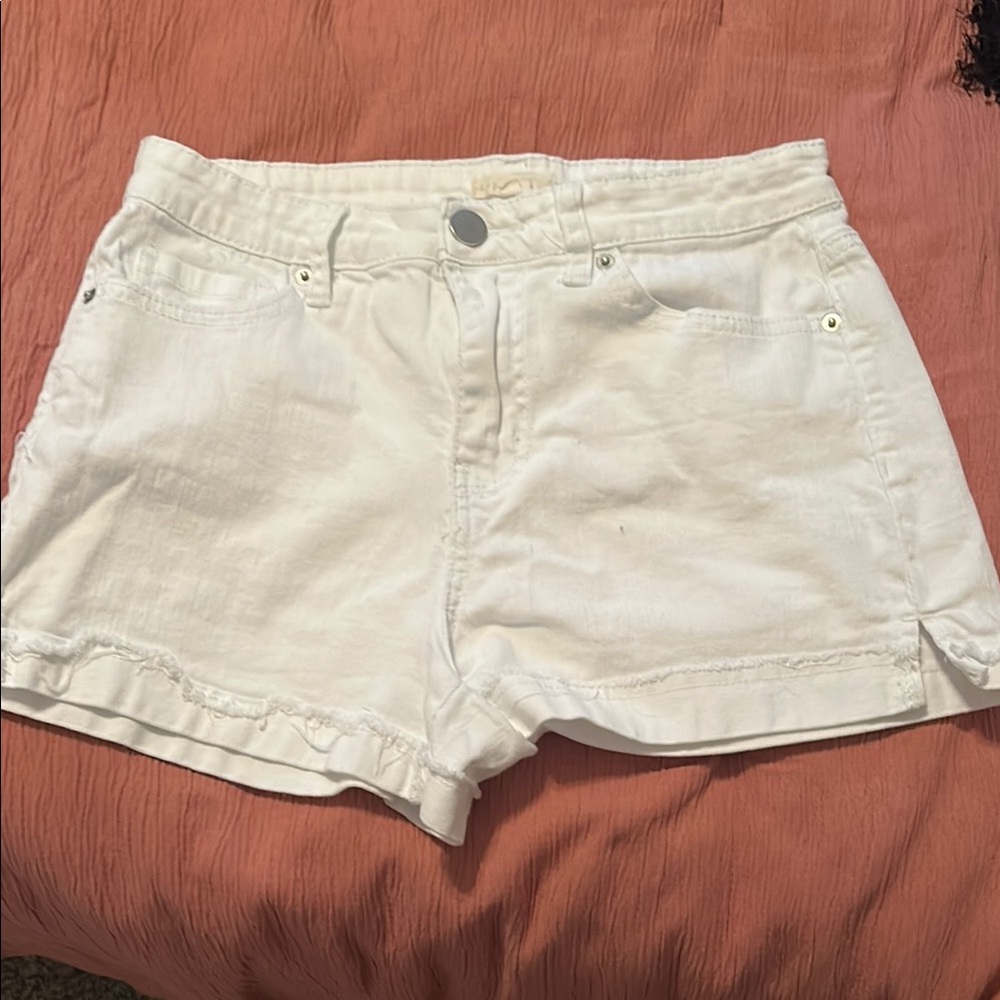 Women's White Denim Shorts
